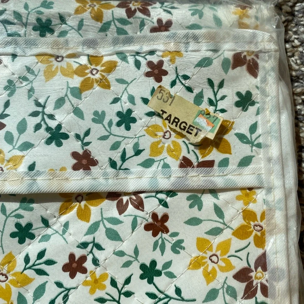 Vintage Garment Bag with Floral Design